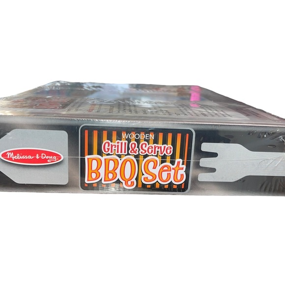 Melissa & Doug Wooden Grill & Serve BBQ Grill Set 20 pieces Toy BRAND NEW - Picture 5 of 9